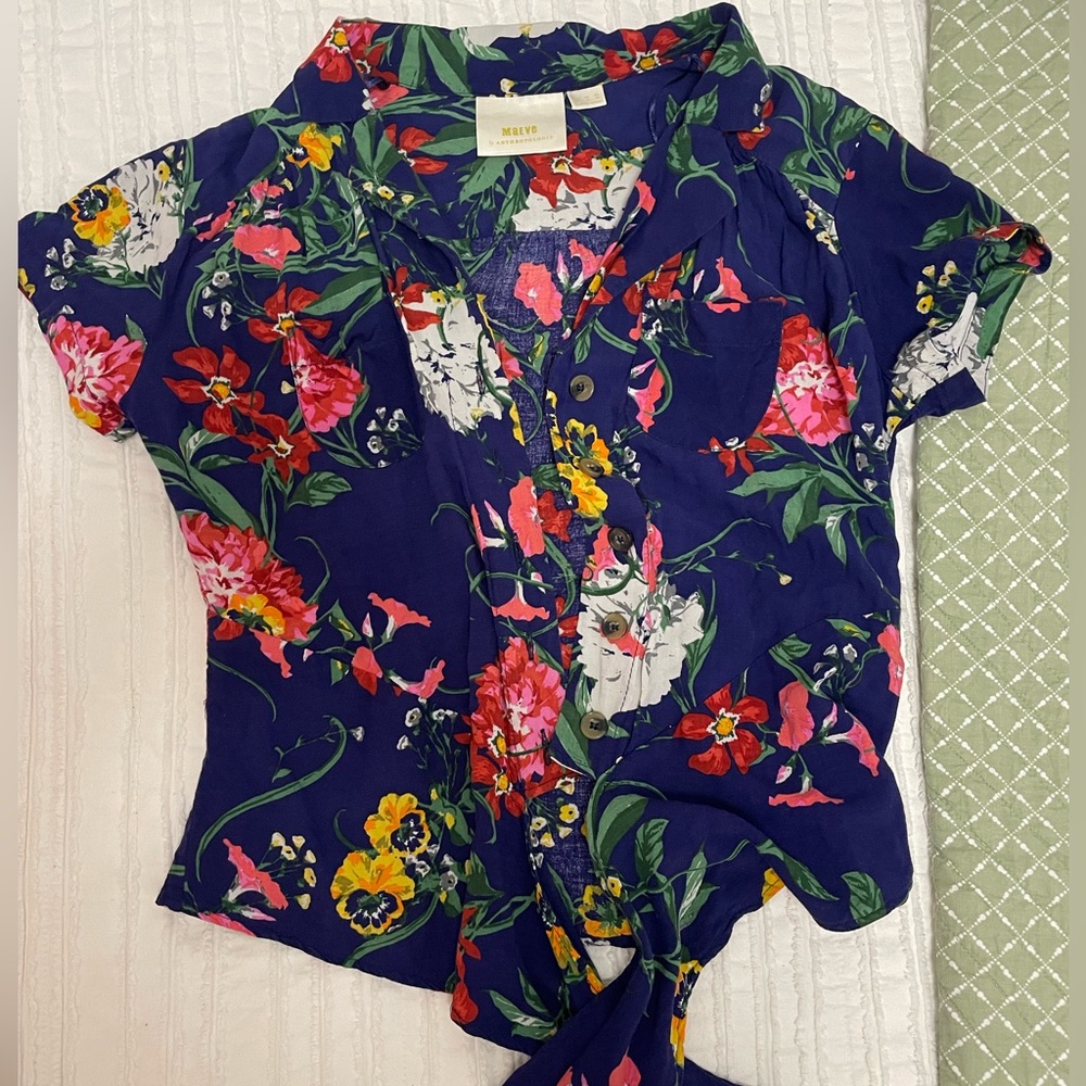 Maeve Floral Button Down